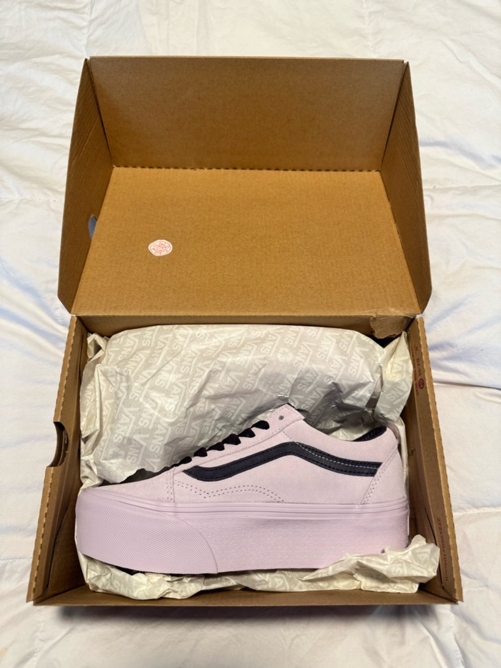 Vans Old Skool Stackform in Lavender and Black
